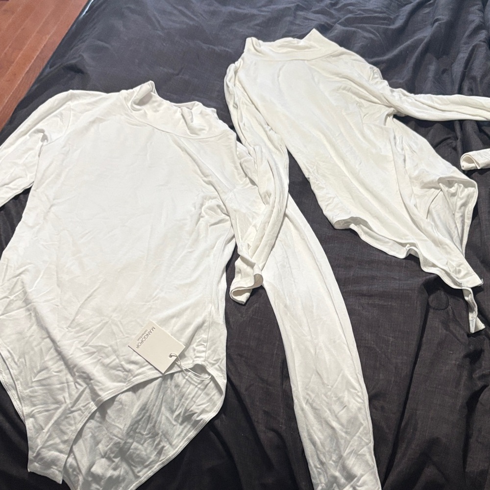 Mango White Long Sleeve Shirt